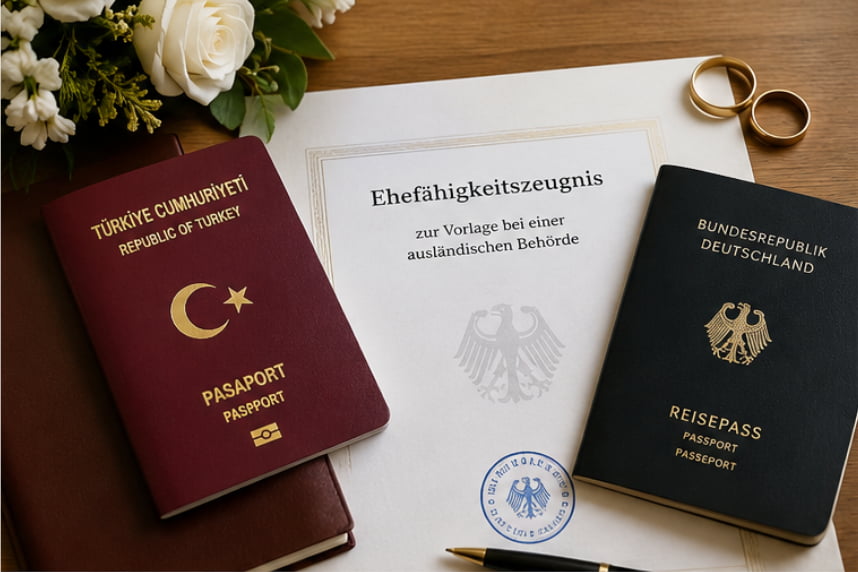 Yakamoz Tercüme Ankara, Alman vatandaşı ile evlilik başvurularında ihtiyaç duyulan yeminli tercüme, noter onayı ve resmi belge çevirileri konusunda profesyonel destek sunmaktadır.
